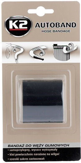 K2 Insulation Tape 50mm x 3m for Rubber Pipe Repair Black Black