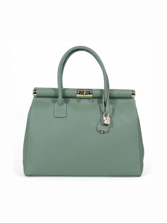 Passaggio Leather Leather Women's Bag Tote Hand Green