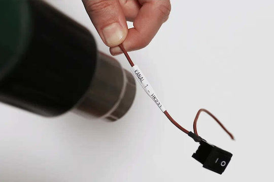 Brother Label Maker Tape 1.5m x 9mm Black