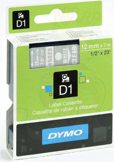 Dymo 45020 Etikettendrucker-Band in Weiß Farbe Kompatible Reihe mit Dymo D1