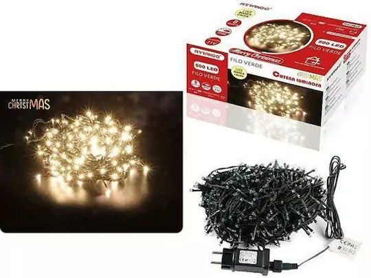 500 Lichterketten LED 28m. Warmes Weiß in Zeichenfolge 1Stück