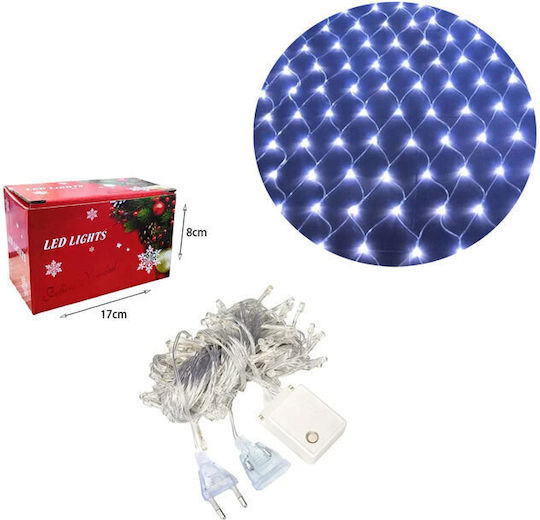 Светлини LED 3m. x 200бр Хладен бял тип Мрежа 1бр