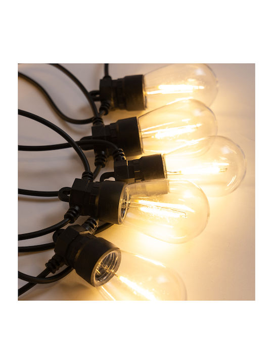 10 Λαμπάκια LED 3μ. Θερμό Λευκό σε Σειρά