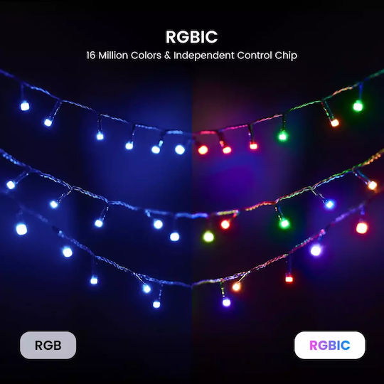 200 Lămpițe LED 20m. Multicolore tip Șir 1buc