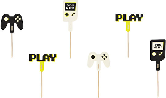 PartyDeco Stab Tortendekoration 6Stück