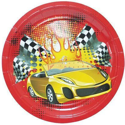 Diakakis Racing Plate for Party 6pcs