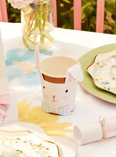 Meri Meri Lop Eared Bunny Pahar pentru Party 8buc