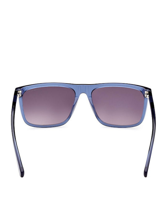 Gant Unisex Sunglasses with Blue Plastic Frame and Purple Gradient Polarized Lens GA7219 90B