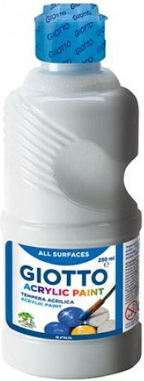 Giotto Acrylic Paint Ακρυλικό Χρώμα Ζωγραφικής Ασημί 250ml