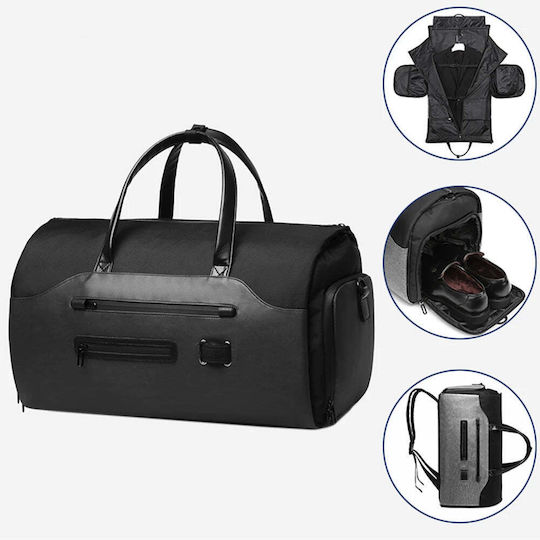 Ozuko Sack Voyage Back Black Fabric L52cm