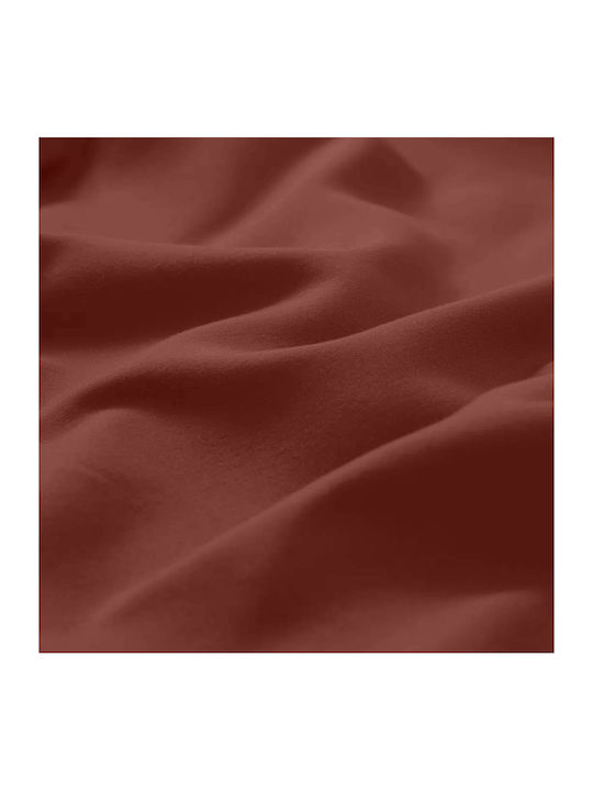 Lino Home Basico Σεντόνι Υπέρδιπλο με Λάστιχο 160x200+30εκ. Rose