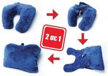 Alfa Care Reisekopfkissen Polyester Blau