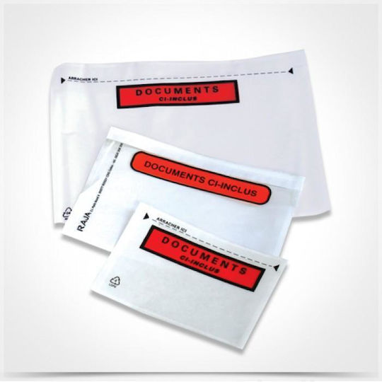 Typotrust Αυτοκόλλητη Πλαστική Ζελατίνα για Courier C6 162x120mm