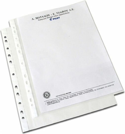 Sheet Protectors with Holes Metron Matt 70mic 100 Pieces