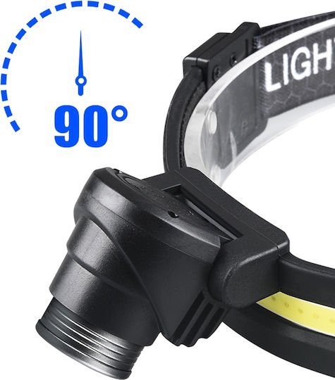 Pyramid Wiederaufladbar Stirnlampe LED mit maximaler Helligkeit 500lm Beige