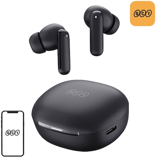 QCY MeloBuds HT16 Bluetooth Handsfree Earphones with Sweat Resistance and Charging Case Black