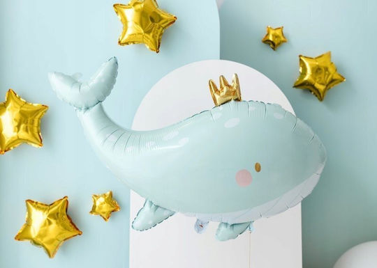 Composition with 25 Balloons Foil Gold Stars 19cm