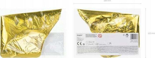 Composition with 25 Balloons Foil Gold Stars 19cm