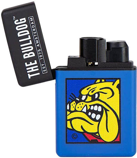 The Bulldog Amsterdam Αναπτήρας Flamme Winddicht Framed Logo (Blue)