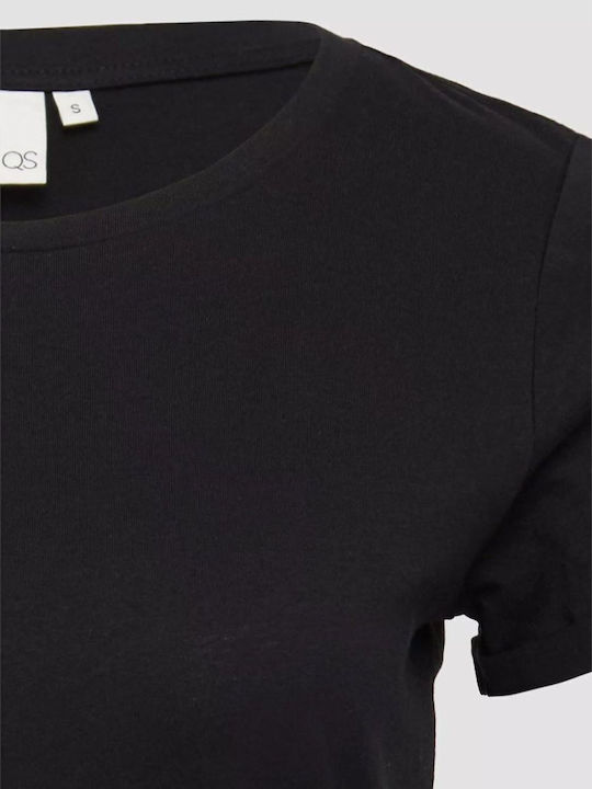 Women's Blouse Cotton Short Sleeve Black