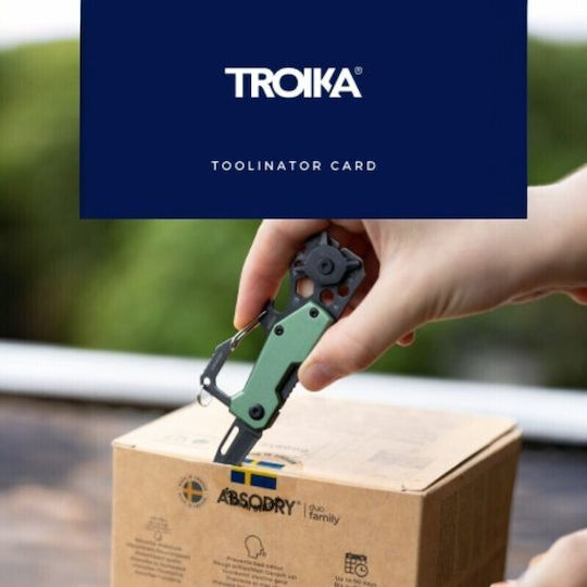 Troika "toolinator Πολυεργαλείο Μπρελόκ Πράσινο