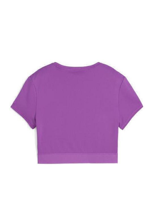 Women's Crop T-shirt Fast Drying Purple