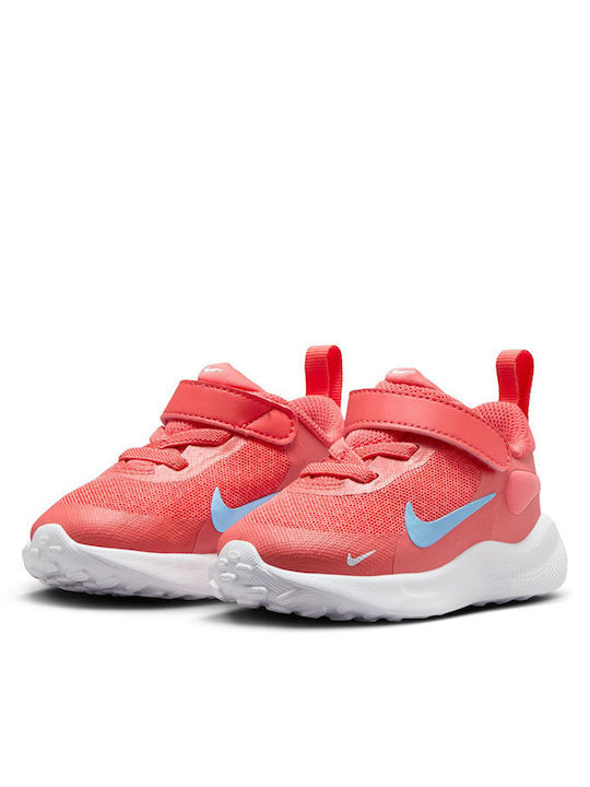 Revolution 7 Kids Sports Shoes Running with Hoop & Loop Closure Orange