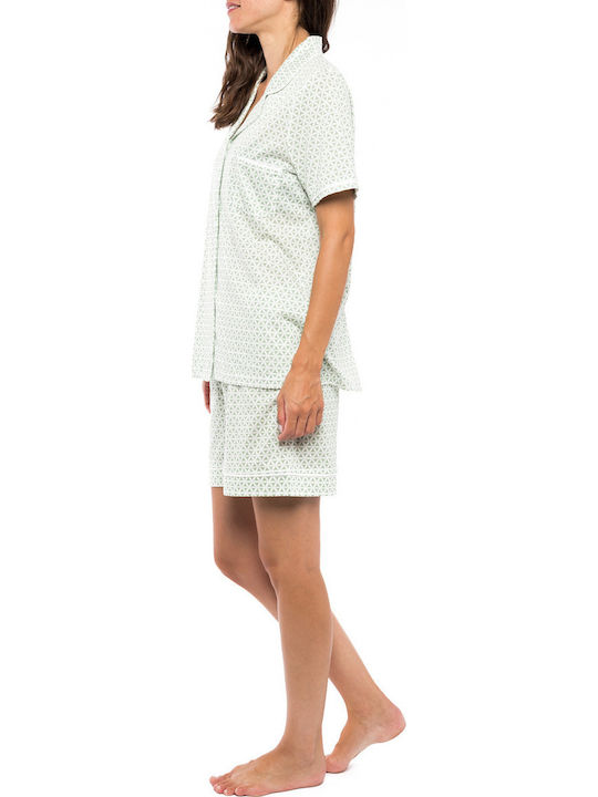 Pink Label Set Pijamale pentru Femei Green Pink Label Set Pijamale pentru Femei Green