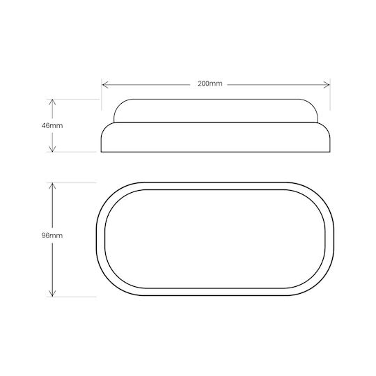 Eko Light Wandmontierte Außen-Schildkrötenleuchte LED IP64 8W