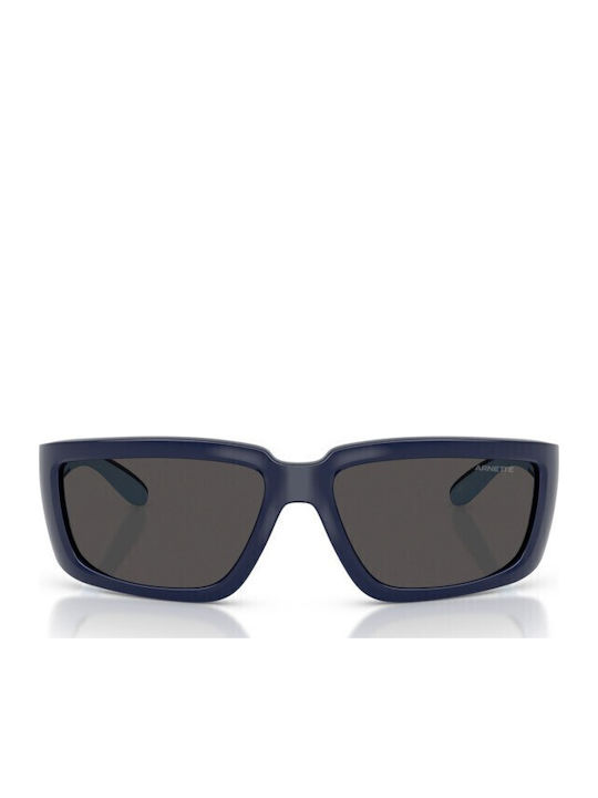 Arnette Taggit Men's Sunglasses with Blue Plastic Frame and Gray Lens