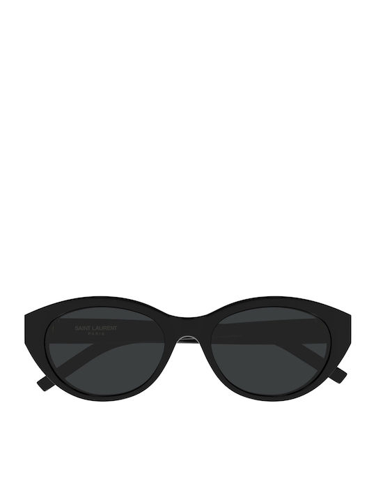 Ysl Feminini Ochelari de soare cu Negru Cadru și Negru Lentilă SL M148 001
