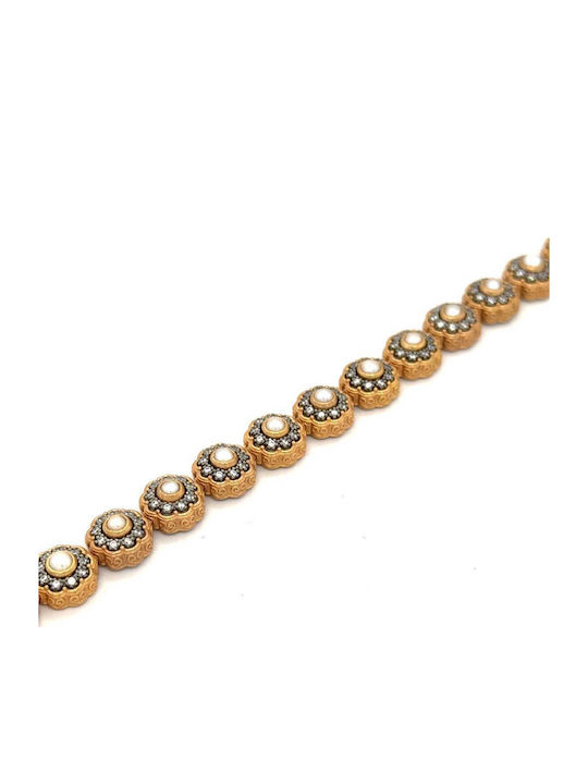 Dimitrios Exclusive Damen Armband aus Silber mit Perlen