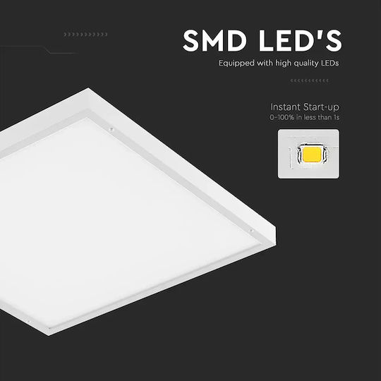 V-TAC V-TAC Quadratisches Vertieft LED-Panel 36W mit Natürliches Weiß Licht 4000K 60x60cm