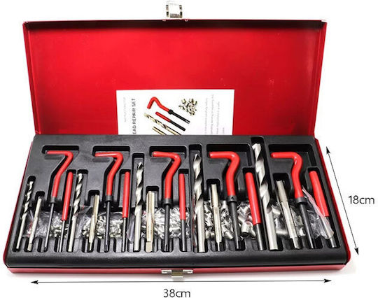 Κιτ Επισκευής Σπειρωμάτων 131 Τεμ Thread Repair Kit 131 Pcs 089108