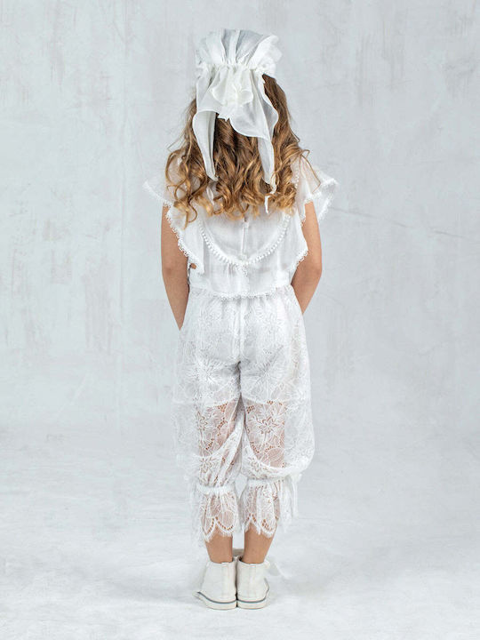 Kids' Set with Pants Summer 2pcs White