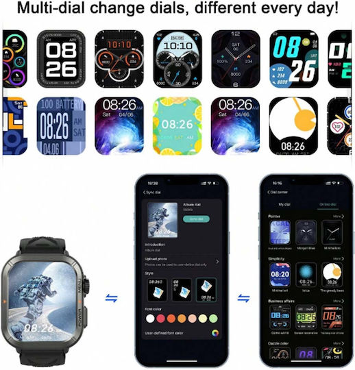 BlackView W30 Αδιάβροχο Smartwatch με Παλμογράφο (Μπεζ)