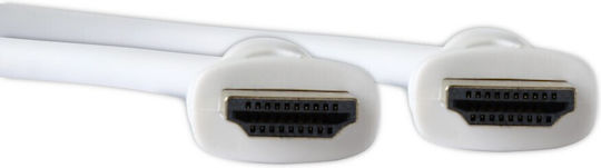 Speed Cable HDMI male - HDMI male 2m Λευκό