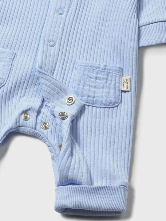 Mayoral Baby Bodysuit Long-Sleeved Sky Blue