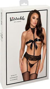 Kissable Σετ Δεσμών Μαύρο Bondage Set