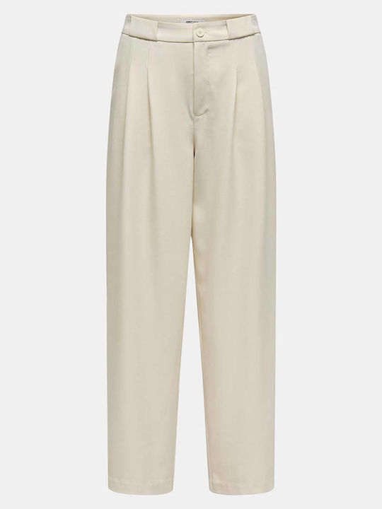 Γυναικεία Παντελόνα σε Wide Γραμμή Whitecap Gray Cream