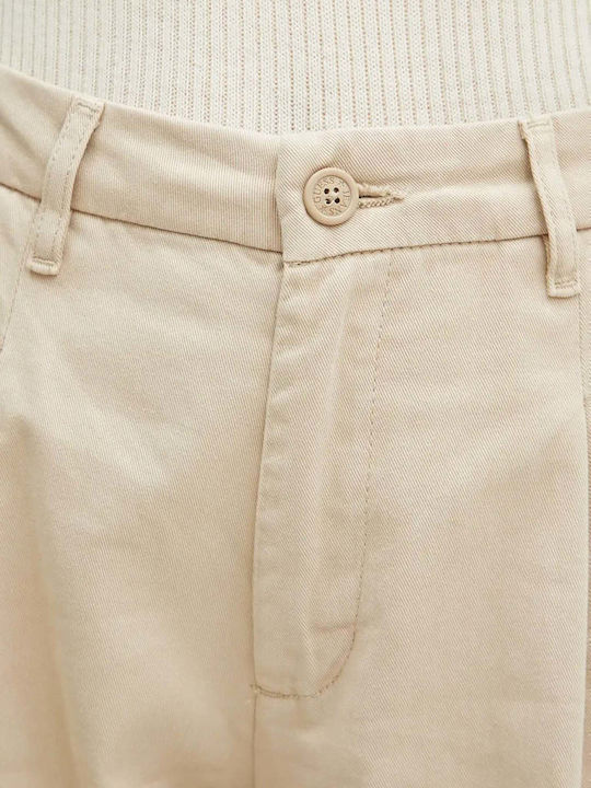 Dama Tesatura Pantaloni Ecru