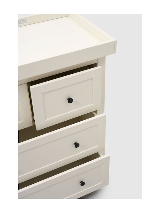 Harrogate Baby Kommode mit 3 Schubladen Ecru 52x95x93cm