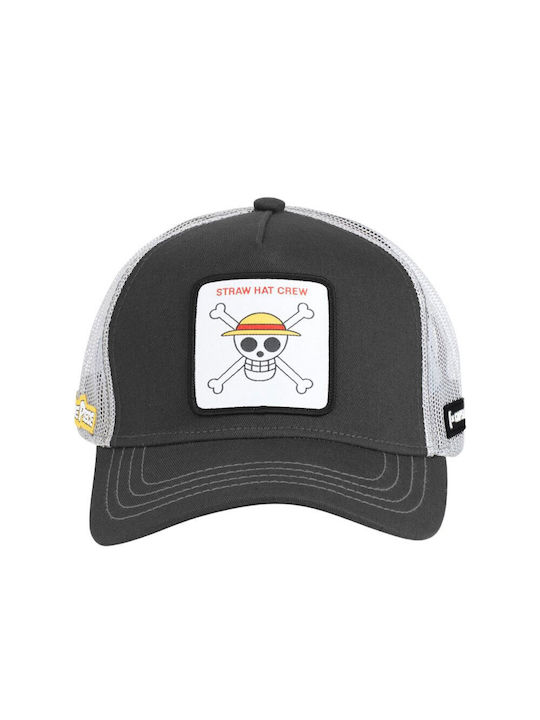 Capslab X One Piece Череп на екипажа със сламена шапка Регулируема шапка тип тракер