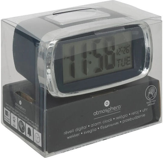 Atmosphera Ceas Digital de Masă cu Alarmă Gri 130354
