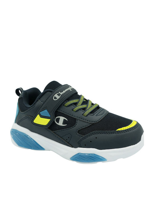 Wave Παιδικά Sneakers με Σκρατς & Φωτάκια Navy Μπλε S32778-BS502