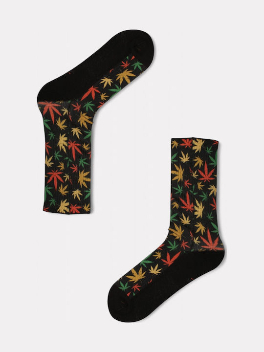 Κάλτσα #doyoudaresocks By Dimi Socks Digital Printed Casual Weed Ds70016-μαύρο Κάλτσα #doyoudaresocks By Dimi Socks Digital Printed Casual Weed Ds70016-μαύρο