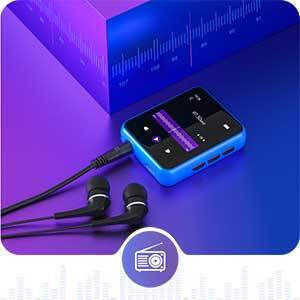 Joliker MP3 Player (32GB) with IPS Touch Screen 1.8" Blue MY532GB