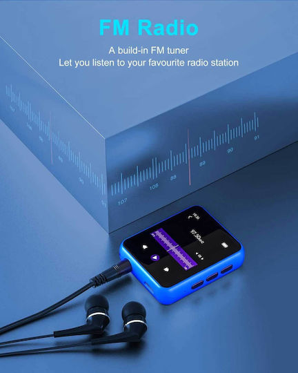 Joliker MP3 Player (32GB) with IPS Touch Screen 1.8" Blue MY532GB