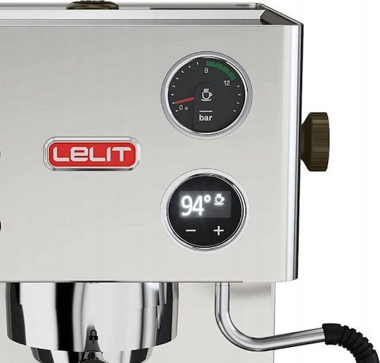 Lelit Victoria Pl91t Μηχανή Espresso 1200W Πίεσης 15bar για Cappuccino Ασημί