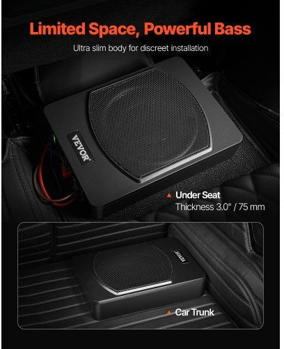 Vevor Subwoofer Αυτοκινήτου 10" 240W RMS με Κούτα